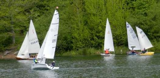 Boote auf der Nagoldtalsperre